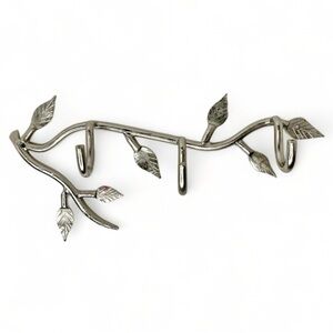 Urban Outfitters Silver Metal Branch with Leaves Hook